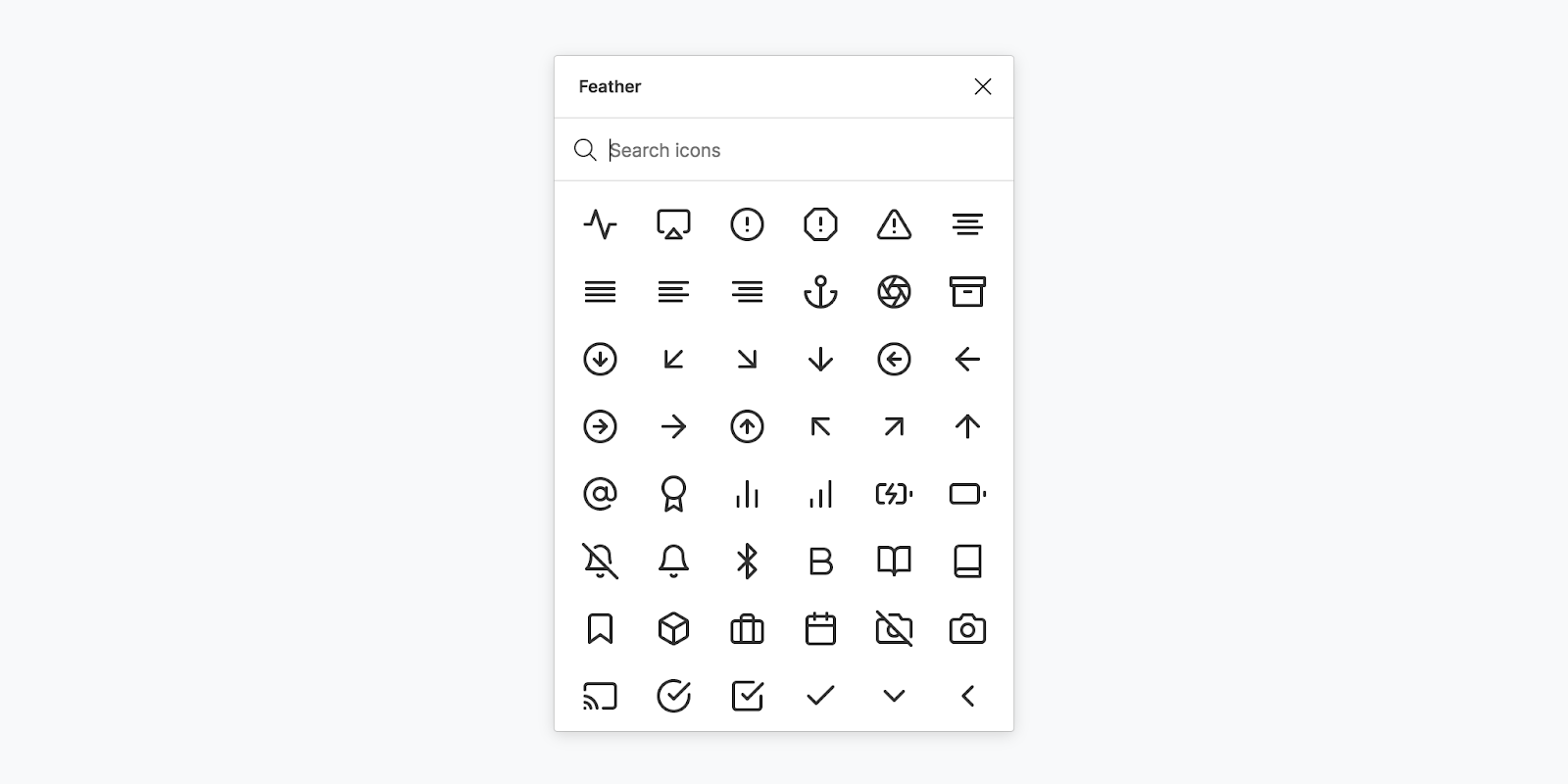 Figma plugin feather icons – Wedoflow 