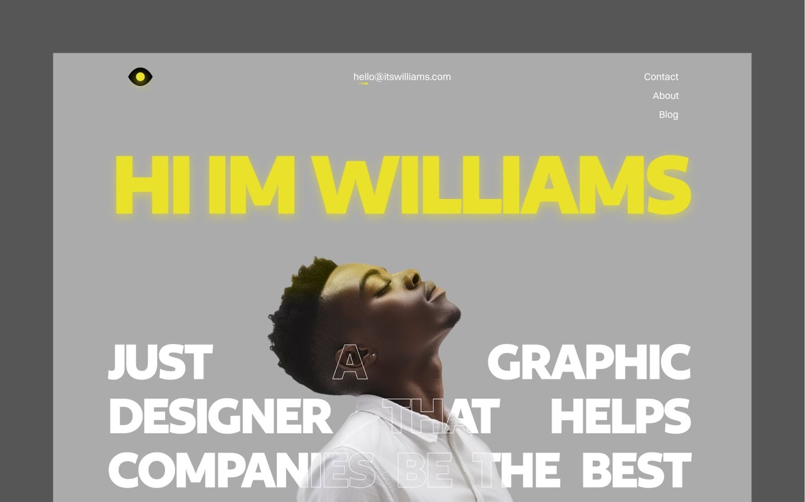 Miami Webflow portfolio template. graphic design portfolio example