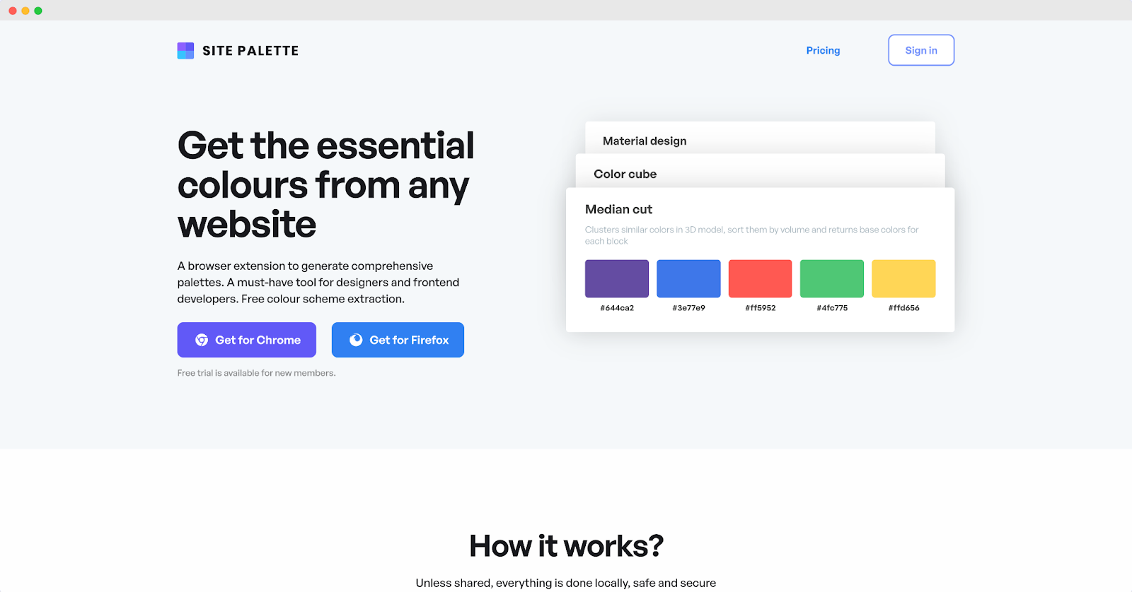 Site Palette Chrome extension – webflow templates from Wedoflow