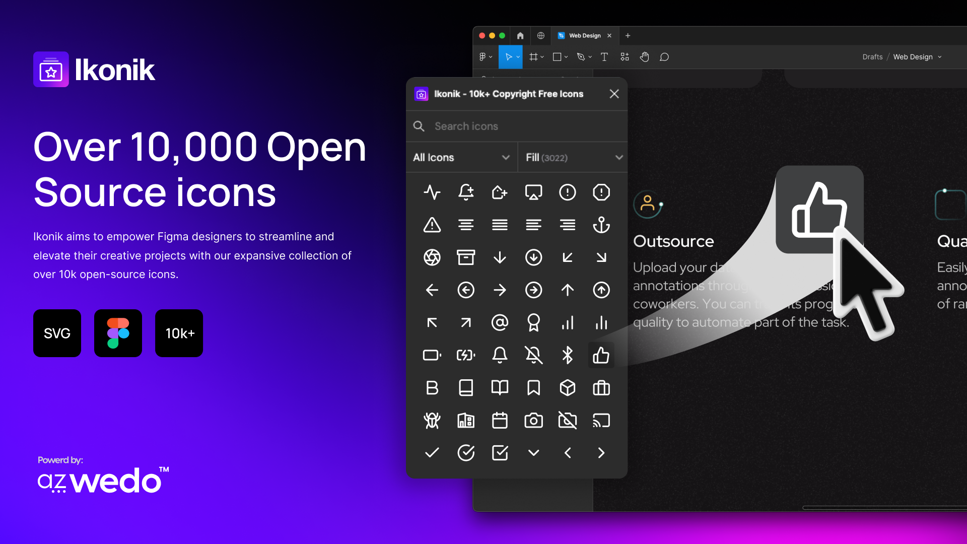 Figma plugin for icons designed by Azwedo