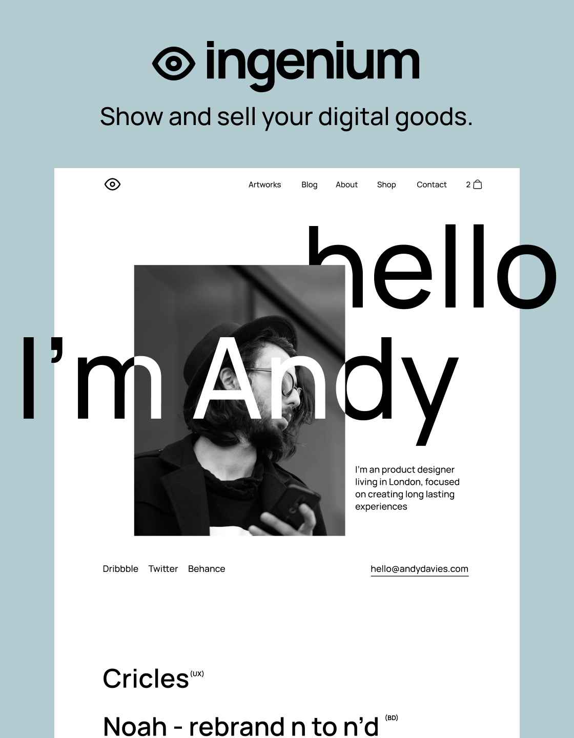 Most sold Webflow Portfolio template